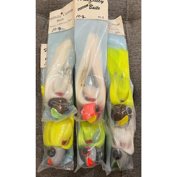 6 pack Striped Bass Parachute Heads -10 oz - Picture 6 of 12